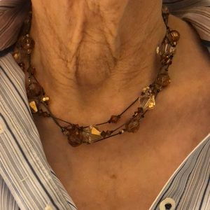 Dabby Reid beaded necklace and earrings